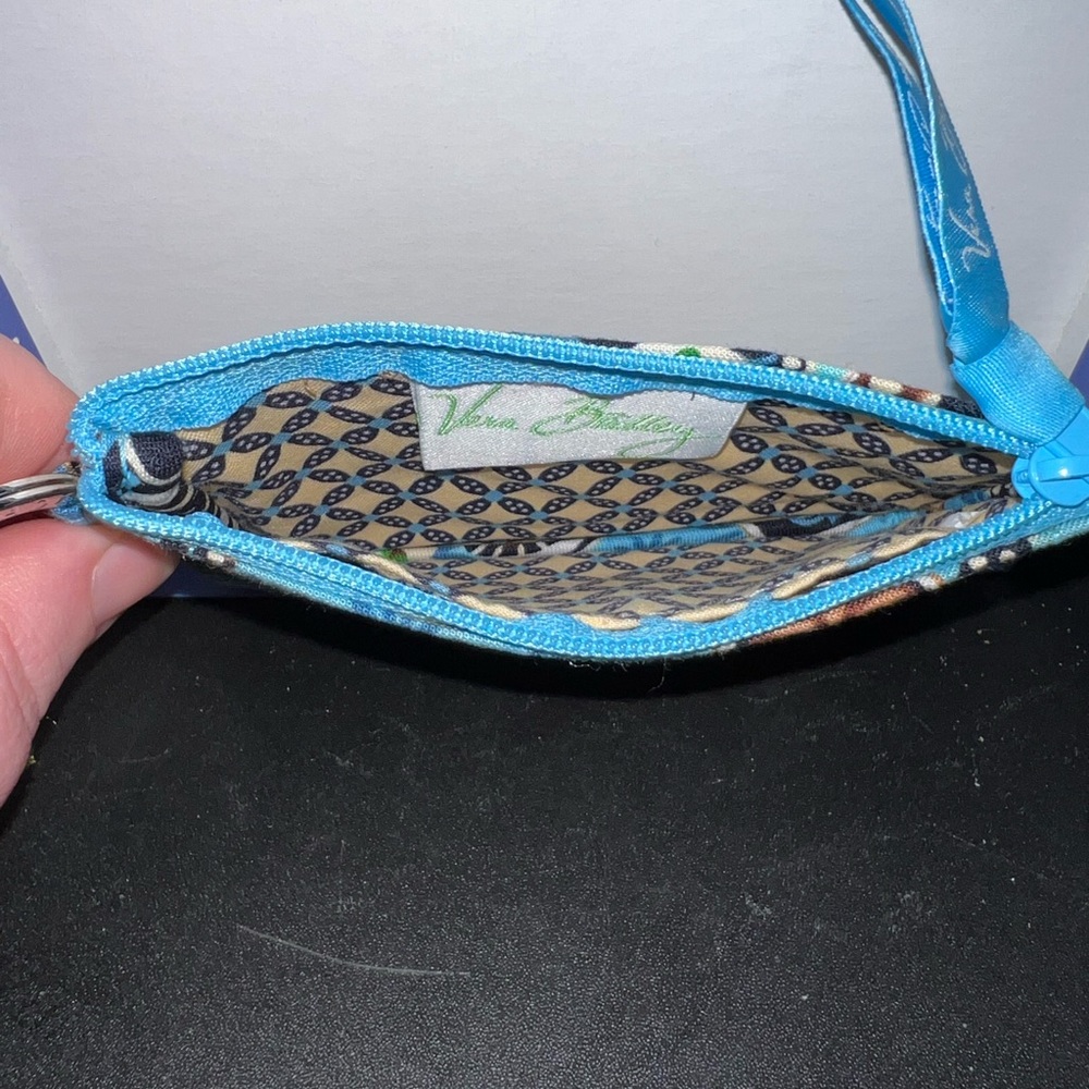 Vera Bradley Zip ID Case Bali Blue NWT DISCONTINUED - Picture 5 of 6